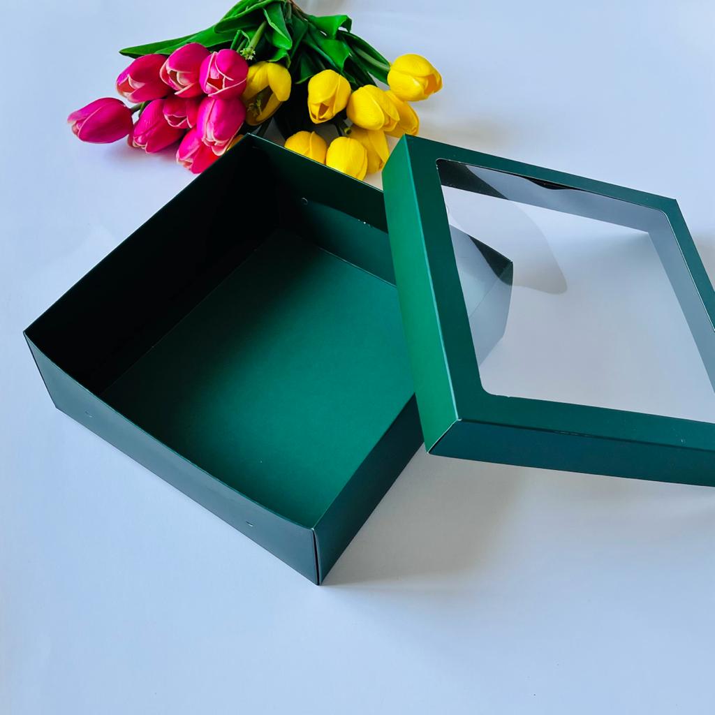 21x21x8 Pencereli Karton Kutu-Pinyata Kutusu — galeri görseli